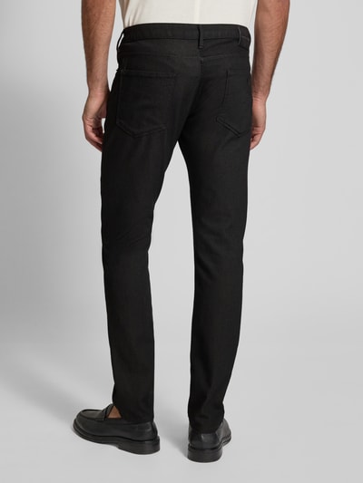 Emporio Armani Slim Fit Stoffhose aus Baumwoll-Mix im 5-Pocket-Design Black 5