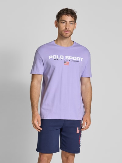 Polo Sport T-Shirt mit Label-Print Lavender 4