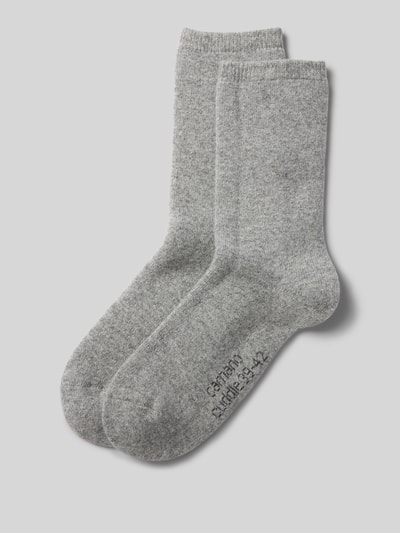 camano Socken mit Label-Schriftzug Hellgrau 1