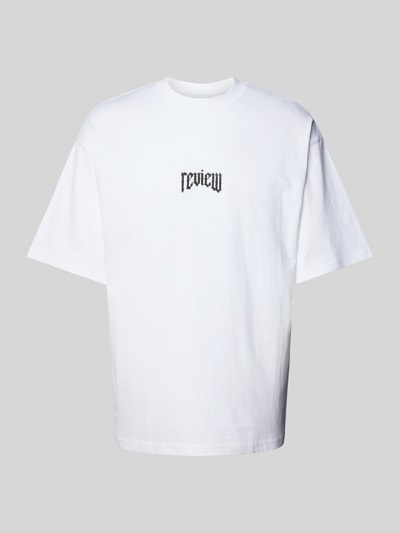 REVIEW T-shirt z nadrukiem z logo Biały 2
