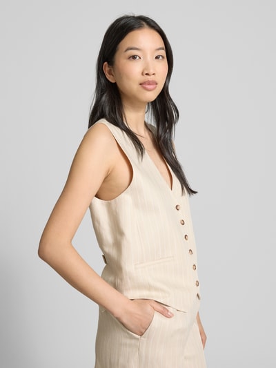 Bash Gilet met V-hals, model 'PATSY' Beige - 3