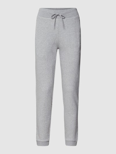 adidas Originals Slim Fit Sweatpants mit Label-Stitching Mittelgrau Melange 2