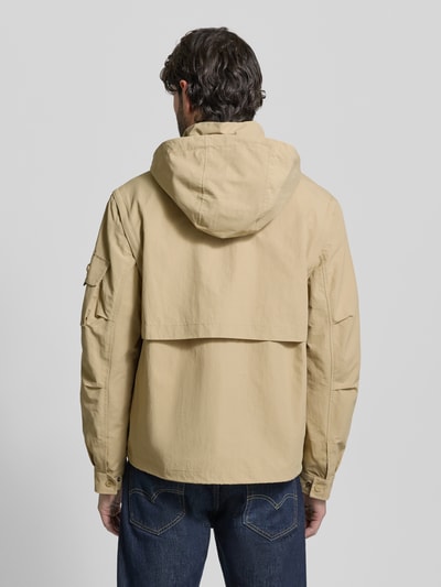 HUGO Oversized Funktionsjacke mit abnehmbarer Kapuze Modell 'BALTERO2611' Sand 5