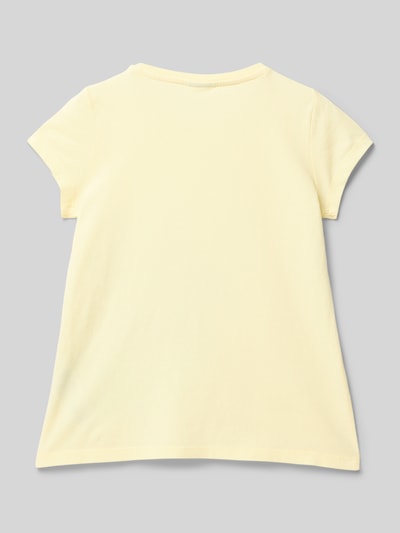 s.Oliver RED LABEL Regular Fit T-Shirt aus reiner Baumwolle Hellgelb 3