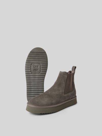 Copenhagen Chelsea Boots aus echtem Leder Dunkelbraun 5