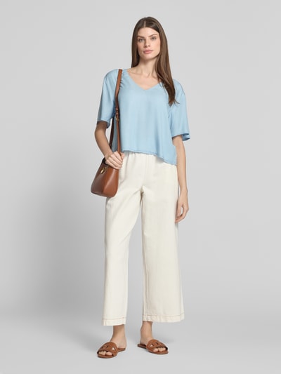 Tom Tailor Denim Loose Fit Blusenshirt aus Lyocell Hellblau 1