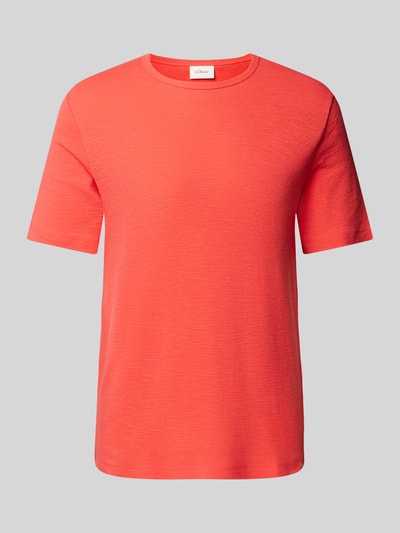 s.Oliver RED LABEL T-shirt met structuurmotief Koraal - 2