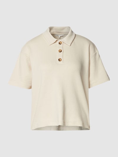 Tom Tailor Denim Poloshirt mit überschnittenen Schultern Sand 2