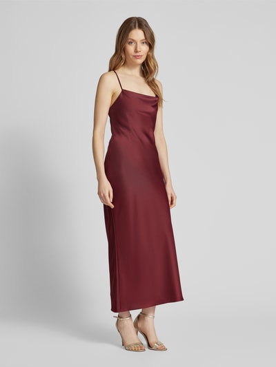 Jake*s Cocktail Cocktailkleid mit Wasserfall-Ausschnitt Bordeaux 1