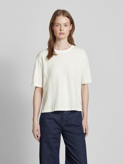 JAKE*S STUDIO WOMAN T-Shirt aus Bio-Baumwolle mit Rundhalsausschnitt Offwhite 4