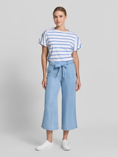 b.young Culotte mit Bindegürtel Modell 'KOSMO' Hellblau 1