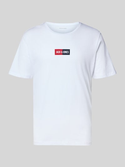 Jack & Jones T-Shirt mit Label-Print und Rundhalsausschnitt Weiss 2