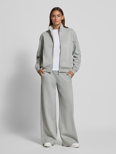 Guess Activewear Sweatjacke mit Stehkragen Modell 'OCTAVIA' Mittelgrau 1