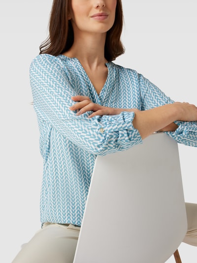 Montego Blouseshirt met all-over motief Lagune - 3