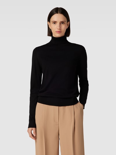 Jake*s Casual Gebreide pullover met turtleneck Zwart - 4