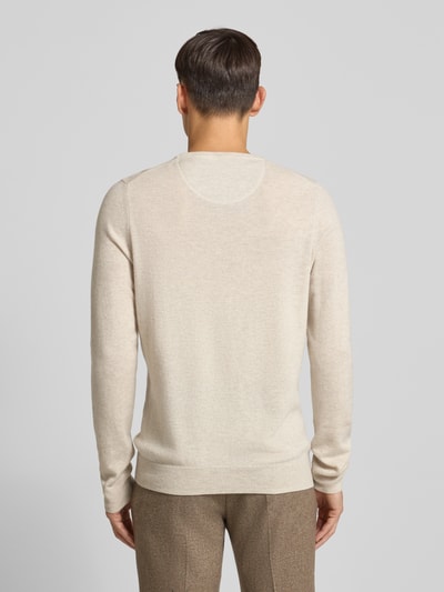 Fynch-Hatton Regular Fit Pullover Woll-Kaschmir-Mix Modell 'Merino' Offwhite 5