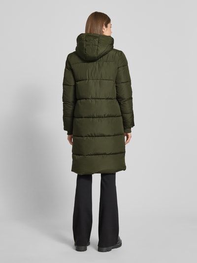 Pieces Płaszcz pikowany o kroju regular fit z dodatkowymi mankietami model ‘BEE’ Khaki 5