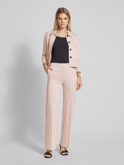 Marc Cain Regular fit stoffen broek met persplooien Roze - 1