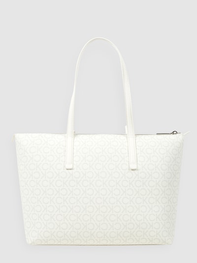 CK Calvin Klein Shopper mit Logo-Muster  Ecru 4