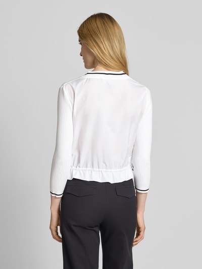 Marc Cain Gebreid jack met knoopsluiting. Wit - 5