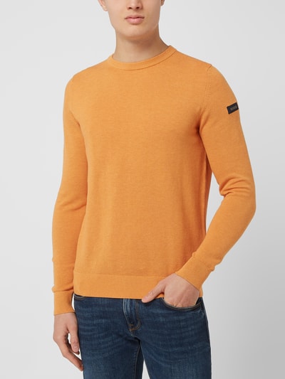 bugatti Pullover aus Baumwolle  Orange 4
