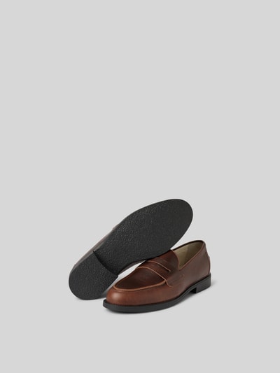 Duke & Dexter Loafer mit strukturierter Sohle Dunkelbraun 5