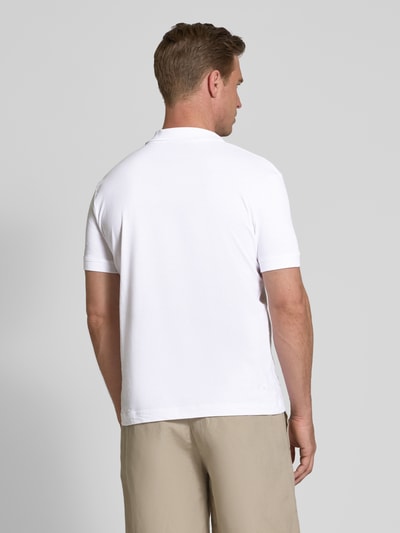 Strellson Poloshirt met ribboorden, model 'Clark' Wit - 5