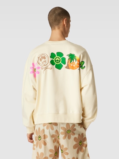 Barrow Sweatshirt met labelprint Zand - 5