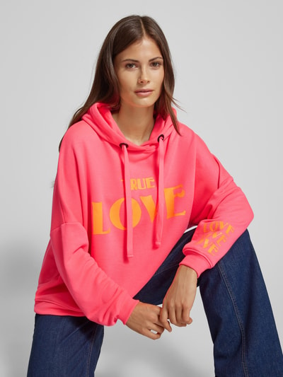 miss goodlife Hoodie met statementprint, model 'True Love' Felroze - 3