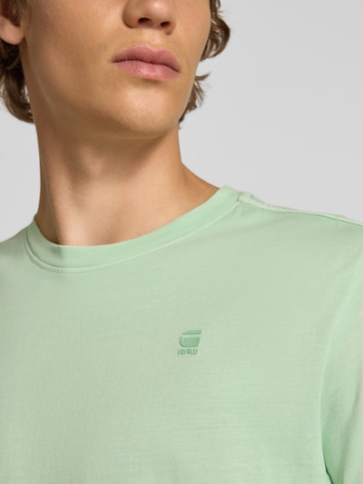 G-Star Raw T-Shirt mit Label-Detail und Rundhalsausschnitt Helltuerkis 3