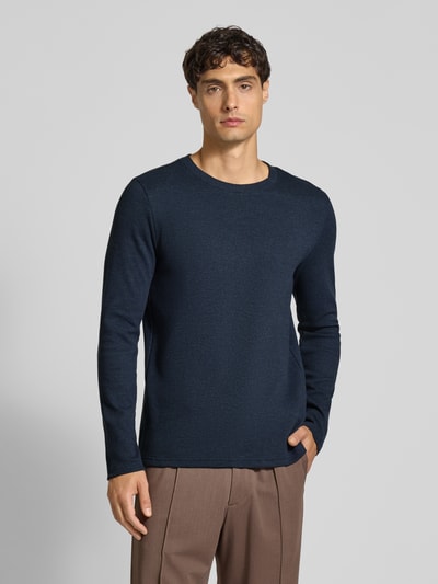 MCNEAL Pullover mit Rundhalsausschnitt Dunkelblau Melange 4