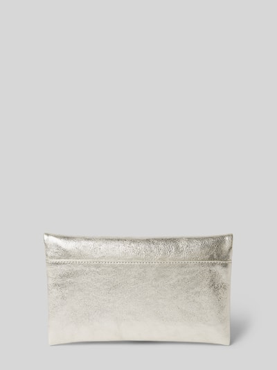 Abro Clutch mit Reißverschlussfach innen Metallic Beige 3