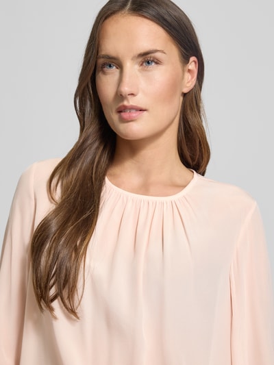 Max Mara Studio Bluzka z jedwabiu o kroju regular fit z marszczeniem Jasnoróżowy 3