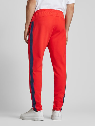 Joy Regular fit sweatpants met contraststrepen, model 'G-Style' Rood - 5