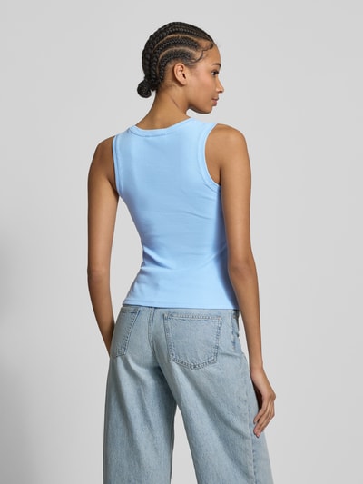 Tommy Jeans Tanktop met boothals, model 'ESSENTIALS' Lichtblauw - 5