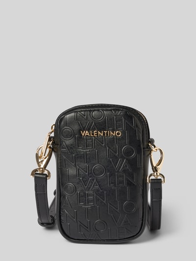 VALENTINO BAGS Torba na ramię z detalem z logo model ‘RELAX’ Czarny 1