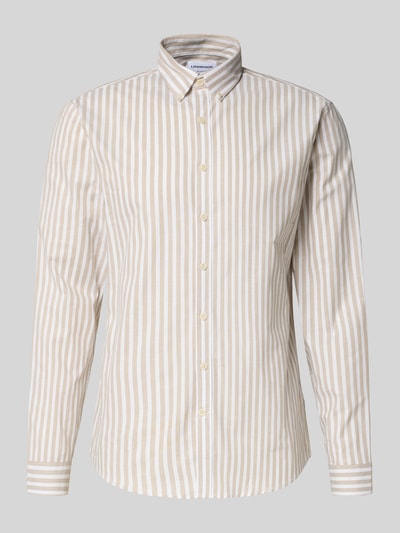 Lindbergh Relaxed Fit Freizeithemd mit Button-Down-Kragen Sand 2