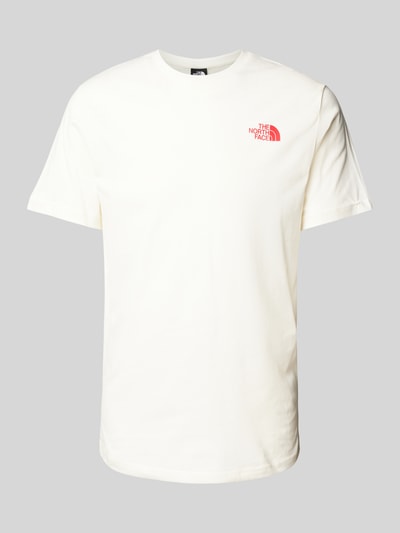 The North Face T-shirt z nadrukiem z logo Złamany biały 2