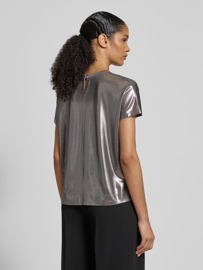 MOS MOSH T-Shirt in Leder-Optik Modell 'Nicola' Hellgrau 5