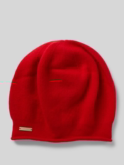 Seeberger Mütze aus reinem Kaschmir Rot 1