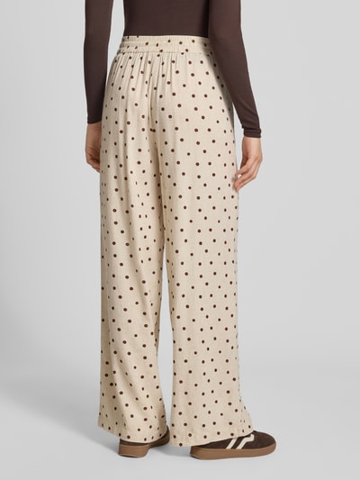 PIECES Gerade Hose aus Viskose-Leinen-Mix Beige 5