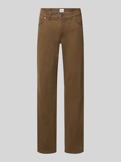 Brax Regular Fit Weite Hose aus Baumwoll-Mix Camel 1