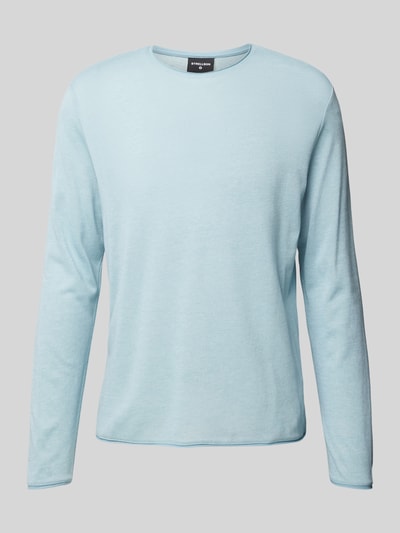 Strellson Gebreide pullover met ronde hals, model 'Prospect' IJsblauw - 2