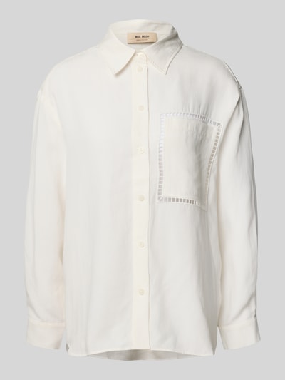 MOS MOSH Bluzka o kroju regular fit z kieszenią na piersi model ‘Jova Alexis’ Écru 2