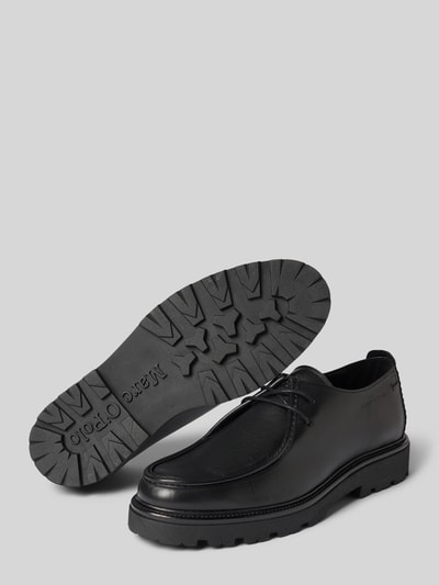 Productfoto, zwarte veterschoenen van echt leer model 'PHIL 11' van Marc O'Polo, Heren veterschoenen, gladde en robuuste textuur