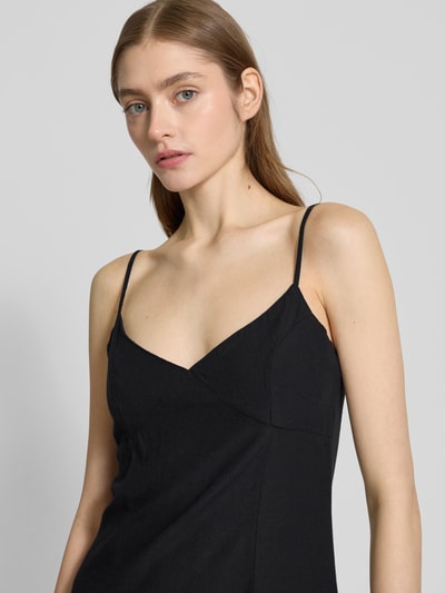 Review Minikleid mit Spaghettiträgern Black 3