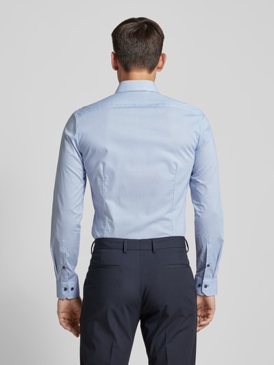 OLYMP No. Six Super slim fit zakelijk overhemd met knoopsluiting Bleu - 5