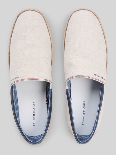 Tommy Hilfiger Espadrilles aus reiner Baumwolle mit Label-Schriftzug Weiss 3