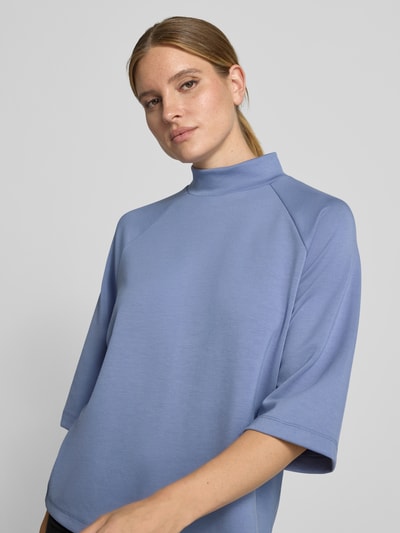 Soyaconcept Bluza o luźnym kroju z mieszanki modalu model 'BANU' Błękitny 3