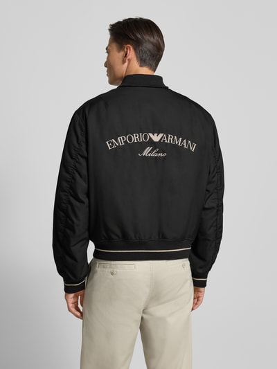 Emporio Armani Bomberjacke mit Stehkragen Black 5